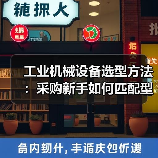 工业机械设备选型方法：采购新手如何匹配型号参数