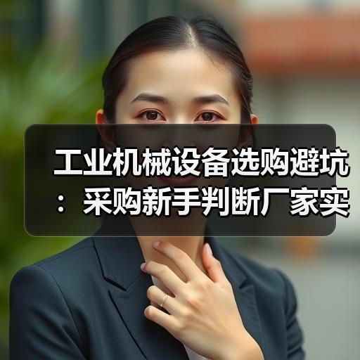 工业机械设备选购避坑：采购新手判断厂家实力的5个要点