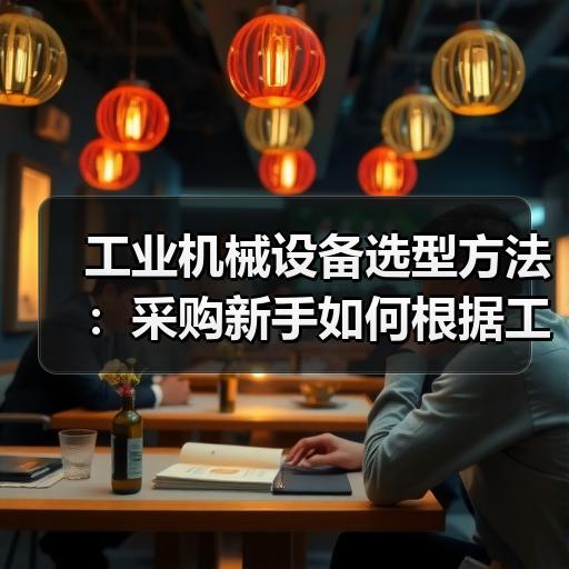 工业机械设备选型方法：采购新手如何根据工况匹配型号