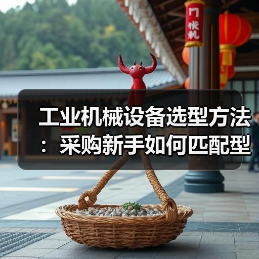 工业机械设备选型方法：采购新手如何匹配型号与参数