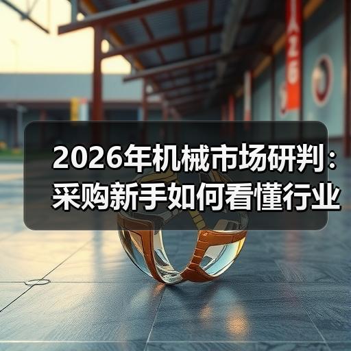 2026年机械市场研判：采购新手如何看懂行业趋势与价格走向