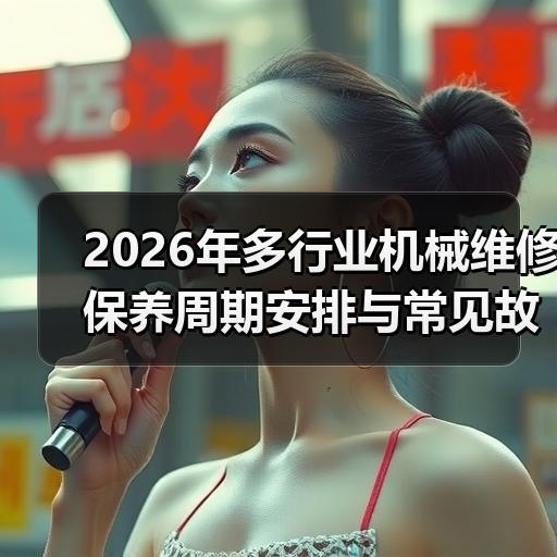 2026年多行业机械维修保养周期安排与常见故障处理思路