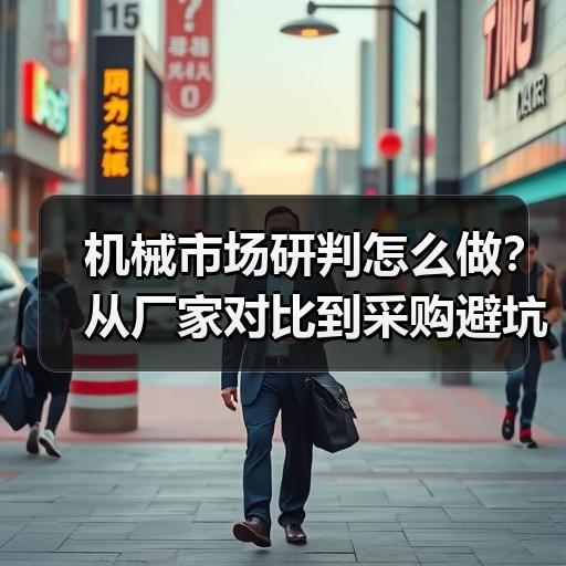 机械市场研判怎么做？从厂家对比到采购避坑的实战拆解